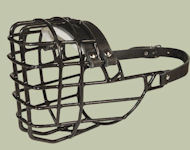 K-9 dogs Wire Dog MUZZLE for winter