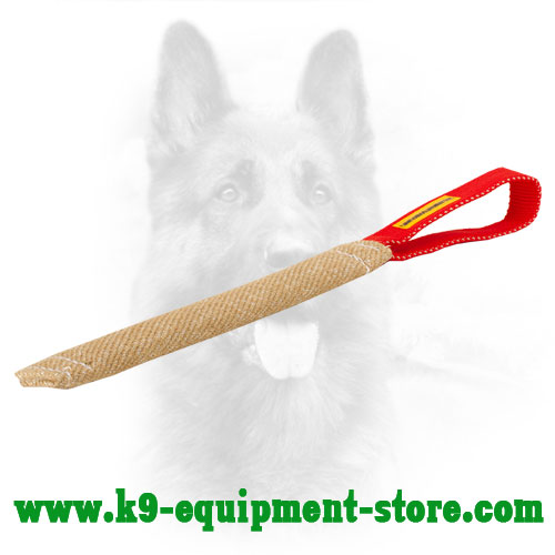 Jute Puppy Bite Tug with Comfortable Handle