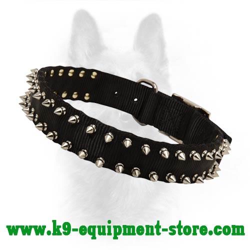 Nylon Police Dog Collar with Durable Fittings