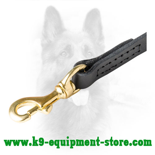 Brass Snap Hook for Police Dog Leash Easy Attachment