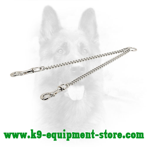 Canine Metal Coupler with Swivel Snap Hooks
