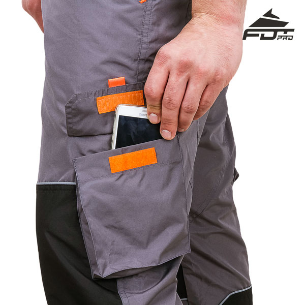 FDT Professional Design Dog Training Pants with Reliable Velcro Side Pocket