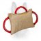 Durable Jute Dog Bite Pillow with Three Handles