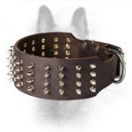 'Hedgehog-like' Spiked Leather Collar for Stylish K9