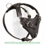 Protection Leather Dog Harness For Police Dogs