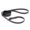 Black Biothane dog Leash and Collar Combo