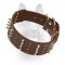 2 2/5 inch Wide K-9 Spiked & Studded Dog Collar
