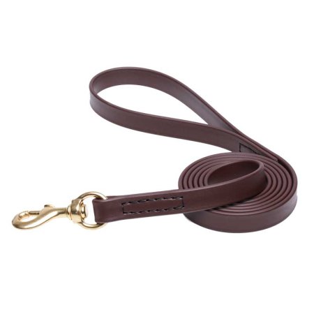 Brown Waterproof dog Leash Made of Biothane