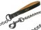 Exclusive Dog Lead With Padded Leather Handle - Chain Leash-K9 Dogs