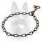 Black Stainless Steel K9 Fur Saver Choke Collar - 1/9 inch (3.0 mm) link diameter