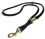1/5 inch Leather Round Dog Lead - MultiFunctional Leather Lead-K9 Dogs