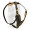 Canine Harness Leather with Studded Chest Plate