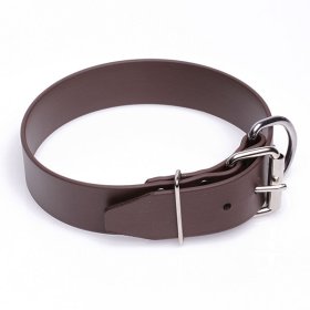 Extra Wide Brown Biothane dog Collar