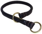 1/4 Inch Wide Rolled Choke Dog Collar For K9 Dogs
