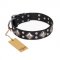 "Smart Geometry" FDT Artisan Studded Leather dog Collar