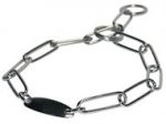 Fur Saver Dog Collar Steel Chromium Plated Width 3 MM With Plate-Herm Sprenger