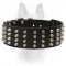 Studded Leather Dog Collar-2 Inch Wide Collar For Canine
