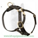 Luxurious Leather Dog Harness For Police Dogs