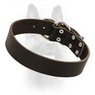 Leather Field Collar For Canine Dog