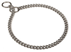 Chrome Plated Steel K9 Choke Collar for Behavior Correction  Chrome Plated Steel K9 Choke Collar for Behavior Correction