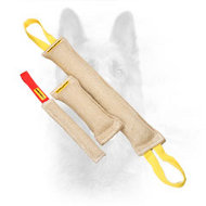 Three Jute Bite Tugs Set for K9 Training