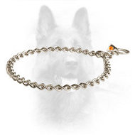 Stainless Steel K9 Choke Fur Saver Collar - 1/9 inch (3.0 mm) link diameter