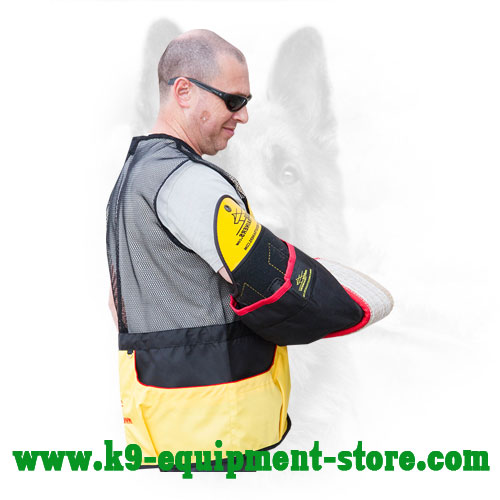 K9 Bite Training Sleeve with Hard Plastic Shoulder Protector Canine Bite Training Sleeve with Hard Shoulder Protector
