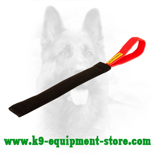 French Linen Canine Bite Tug with 1 Handle