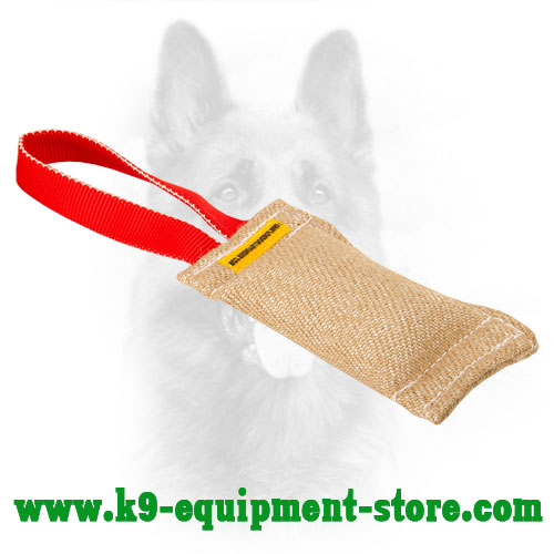 Canine Bite Tug Made of Jute with Handle