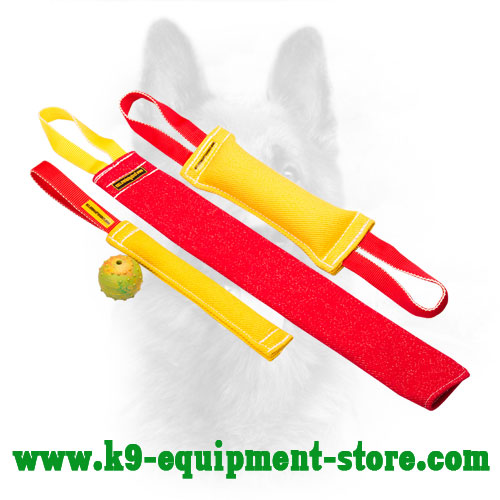 French Linen Canine Bite Tug Set for Training