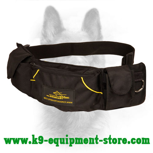 Nylon K9 Treat Pouch Equipped with Adjustable Belt