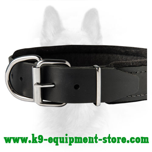 Handmade Leather Dog Collar Is Made Of Natural Leather