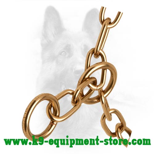 Canine Fur Saver Chain with Smooth Curogan Links