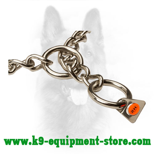 Quality Tag of Stainless Steel Canine Fur Saver Collar