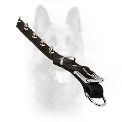 Fully Safe Non-Toxic Leather Collar For Police Dogs