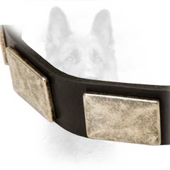 Antiqued Dog Collar Is Very Soft To The Touch