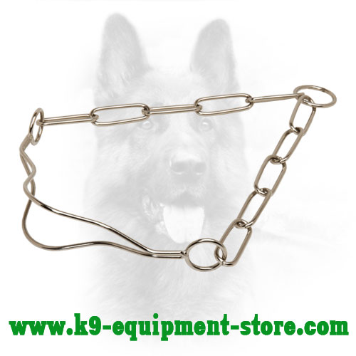 Canine Fur Saver Collar Made of Chrome Plated Steel