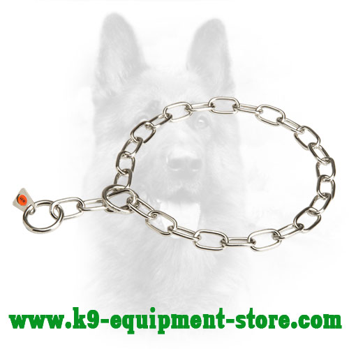 Multimode Stainless Steel Fur Saver K9 Collar - 1/9 inch (3.0 mm) link diameter