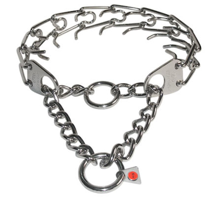 Large Herm Sprenger Steel Force Pinch Collars 20 inch for K-9 Dogs