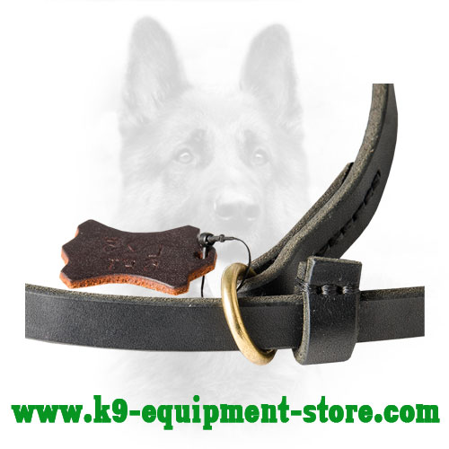 Brass Floating Ring of Leather Dog Lead Rust Resistant Brass Floating Ring of Leather Dog Leash