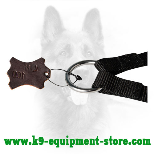 Nickel Plated Attachment Ring of Nylon Canine Coupler Nickel Plated Attachment Ring of Nylon K9 Coupler