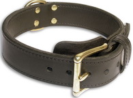 2 Ply Leather Training K9 Dog Collar