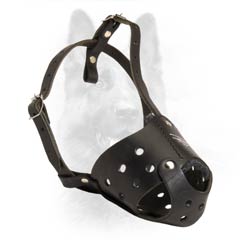 K9 Training Light Leather Muzzle