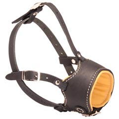 Comfy Walk Canine Leather Nappa Padded Dog Muzzle