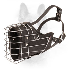 K9 Wire Cage Dog Muzzle with Durable Adjustable Straps and Buckles