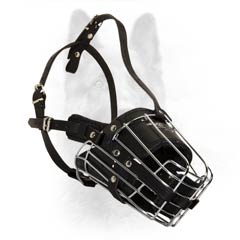 Extreme Design Steel And Leather Padded K9 Dogs Muzzle